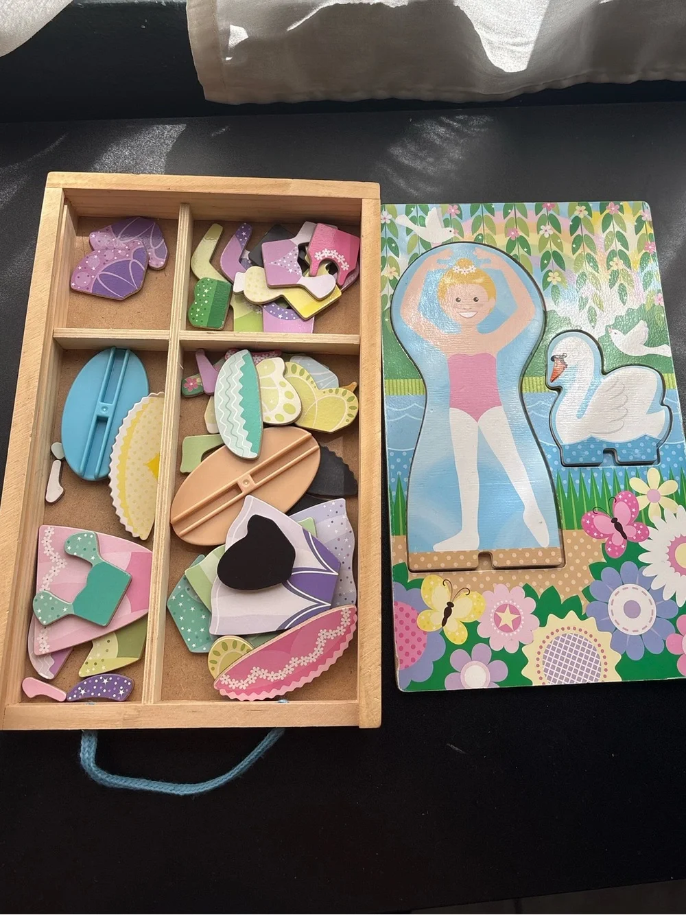 Melissa and Doug magnetic ballerina wooden set